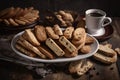 plate of cookies and biscotti, ready for breakfas