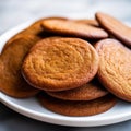a plate of cookies on a table Royalty Free Stock Photo
