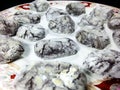 A plate of crinkles Royalty Free Stock Photo