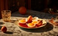 Plate of Culinary Perfection: Cooked Eggs. Generative By Ai