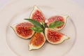 Plate of delicious figs