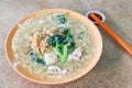 Plate of delicious fried kuey teow noodle Chinese Cantonese style