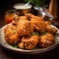 Delicious Fried Chicken Bowl: A Stunning Still Life With Southern Flair