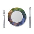 Plate design Royalty Free Stock Photo