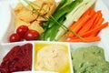 Plate of dips 2 Royalty Free Stock Photo