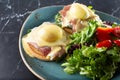 plate of eggs Benedict Royalty Free Stock Photo