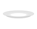 Plate empty isolated. Empty dish. Cutlery to eat on white background.