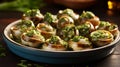 plate of escargot