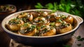 plate of escargot