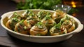 plate of escargot