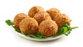 Plate of falafel balls