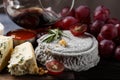Plate of french cheeses