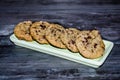 Plate of Fresh baked Oatmeal Cranberry Cookies