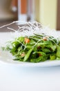 Plate of fresh chopped salad