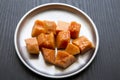 Plate of fresh papaya, sweet and delicious