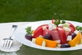 Plate of fresh summer salad Royalty Free Stock Photo