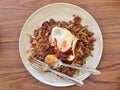 a plate of fried kuey teow Royalty Free Stock Photo