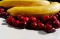 A plate of fruit on a summer day Royalty Free Stock Photo