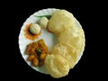 The plate full of Bengali emotion. Royalty Free Stock Photo