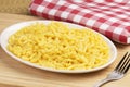 Plate full of delicious Macaroni and chesee Royalty Free Stock Photo