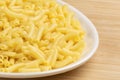 Plate full of delicious Macaroni and chesee Royalty Free Stock Photo