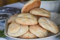 Plate Full of Fresh Baked Biscuits