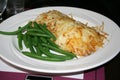 Plate of Green Beans & Hash browns