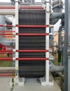 Plate heat exchanger for heat transfer from a hot heat carrier to a cold me