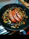 Plate of homecooked food ready to please the eye with great taste and color Royalty Free Stock Photo