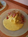 Plate of homecooked food ready to please the eye with great taste and color Royalty Free Stock Photo