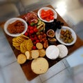 Plate of homecooked food ready to please the eye with great taste and color Royalty Free Stock Photo