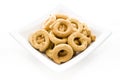 A plate with italian typical biscuits called Royalty Free Stock Photo