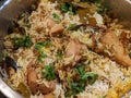 A plate of Jackfruit  Biryani Royalty Free Stock Photo