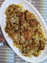 A plate of Jackfruit  Biryani Royalty Free Stock Photo