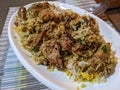 A plate of Jackfruit  Biryani Royalty Free Stock Photo