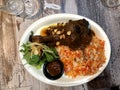 A plate of Lamb Biryani Royalty Free Stock Photo