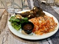 A plate of Lamb Biryani Royalty Free Stock Photo