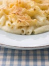 Plate of Macaroni Cheese Royalty Free Stock Photo