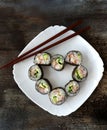 Sushirolls sushi rolls food Japanesefood tasty Royalty Free Stock Photo