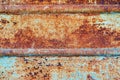 Plate of metal rusty on all background Royalty Free Stock Photo