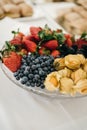 Plate with mixed berries