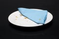 Plate and a napkin Royalty Free Stock Photo