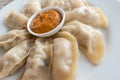 Plate of Nepalese momos Royalty Free Stock Photo