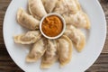 Plate of Nepalese momos Royalty Free Stock Photo