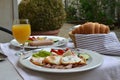 Rich breakfast table Royalty Free Stock Photo