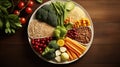 plate nutrition healthy food Royalty Free Stock Photo