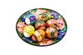 Pasalnye eggs on a plate Royalty Free Stock Photo