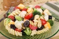 Plate of Pasta Salad Royalty Free Stock Photo