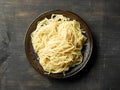 Plate of pasta spaghetti