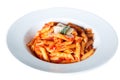 Plate of penne pasta Royalty Free Stock Photo